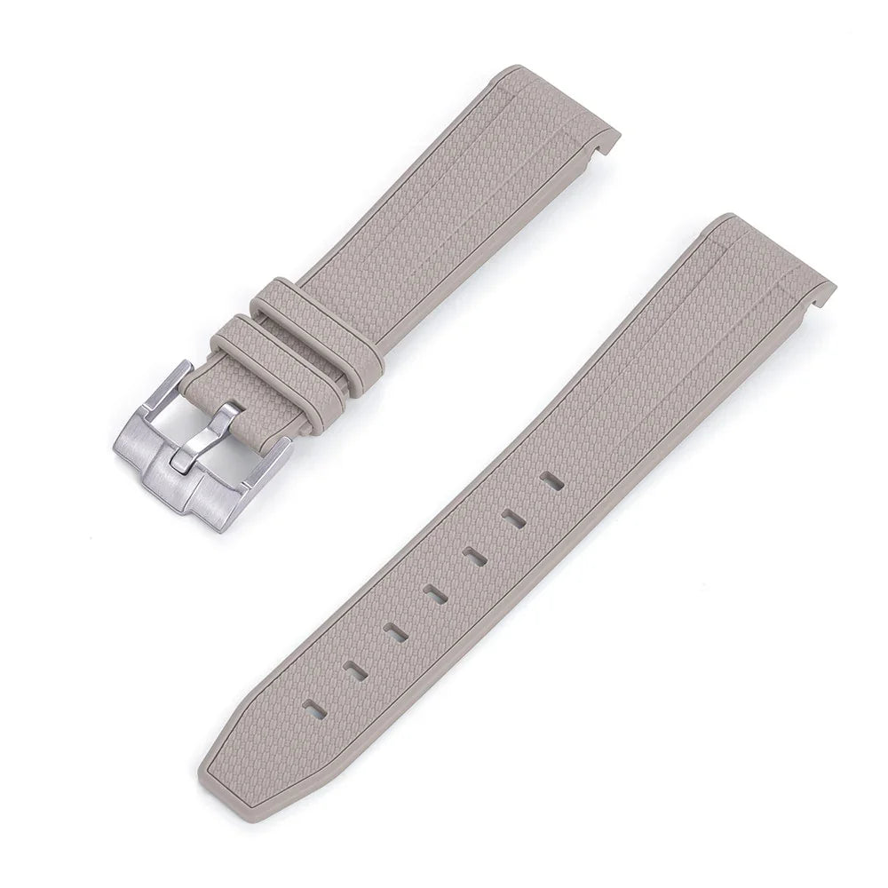 Rubber strap texture for Omega MoonSwatch - Beige - detail