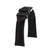 KronoKeeper Marius Strap - Black / Red - KronoKeeper strap