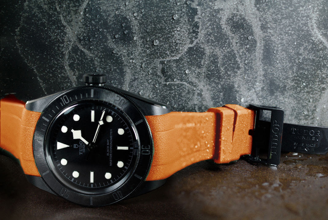 RubberB strap T805 for Tudor Black