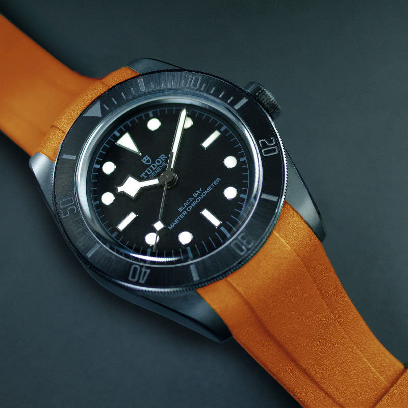 RubberB strap T805 for Tudor Black