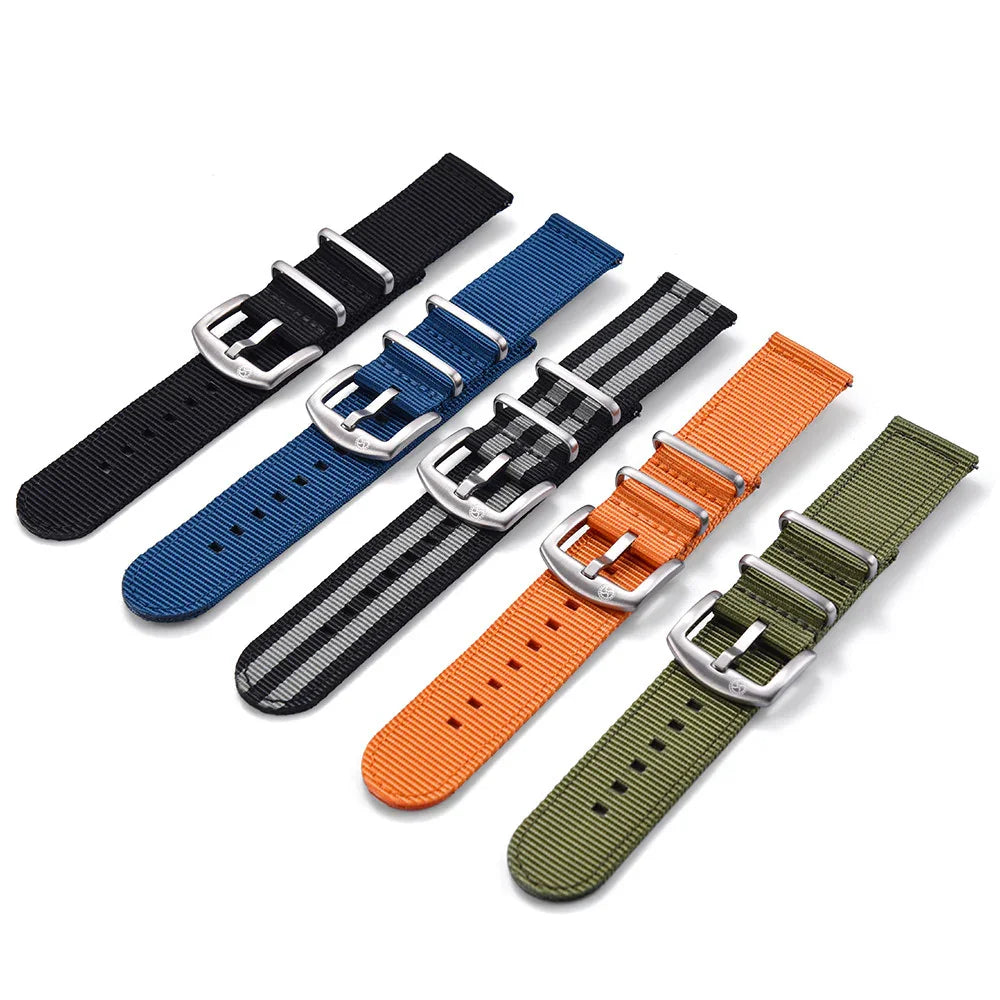 KronoKeeper 2 pieces nato strap - Navy blue - detail