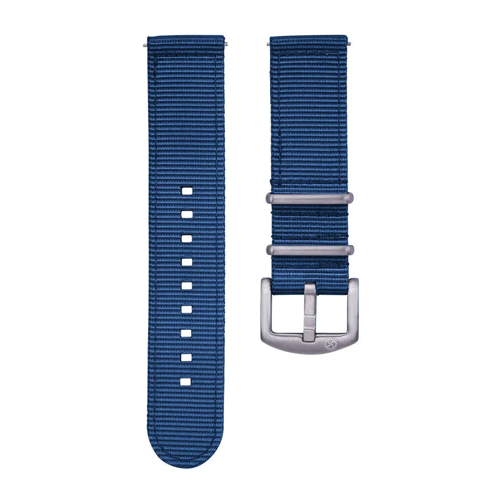 KronoKeeper 2 pieces nato strap - Navy blue - NATO nylon watch strap