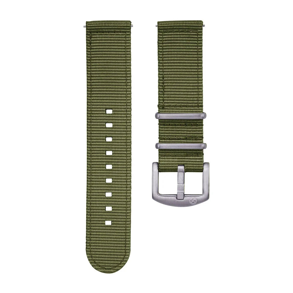 KronoKeeper 2 pieces nato strap - Army green - NATO nylon watch strap
