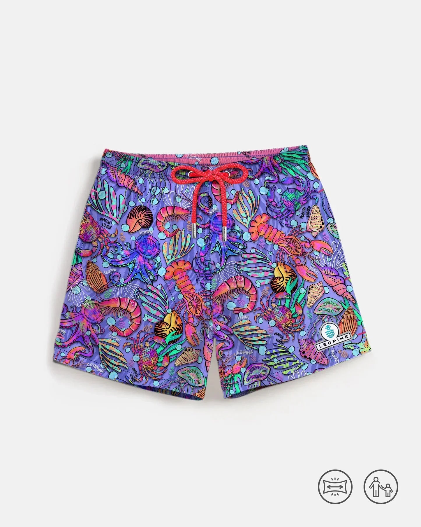 Leopine Gentalovers Seaworld Vibes Swim Shorts - watch accessory