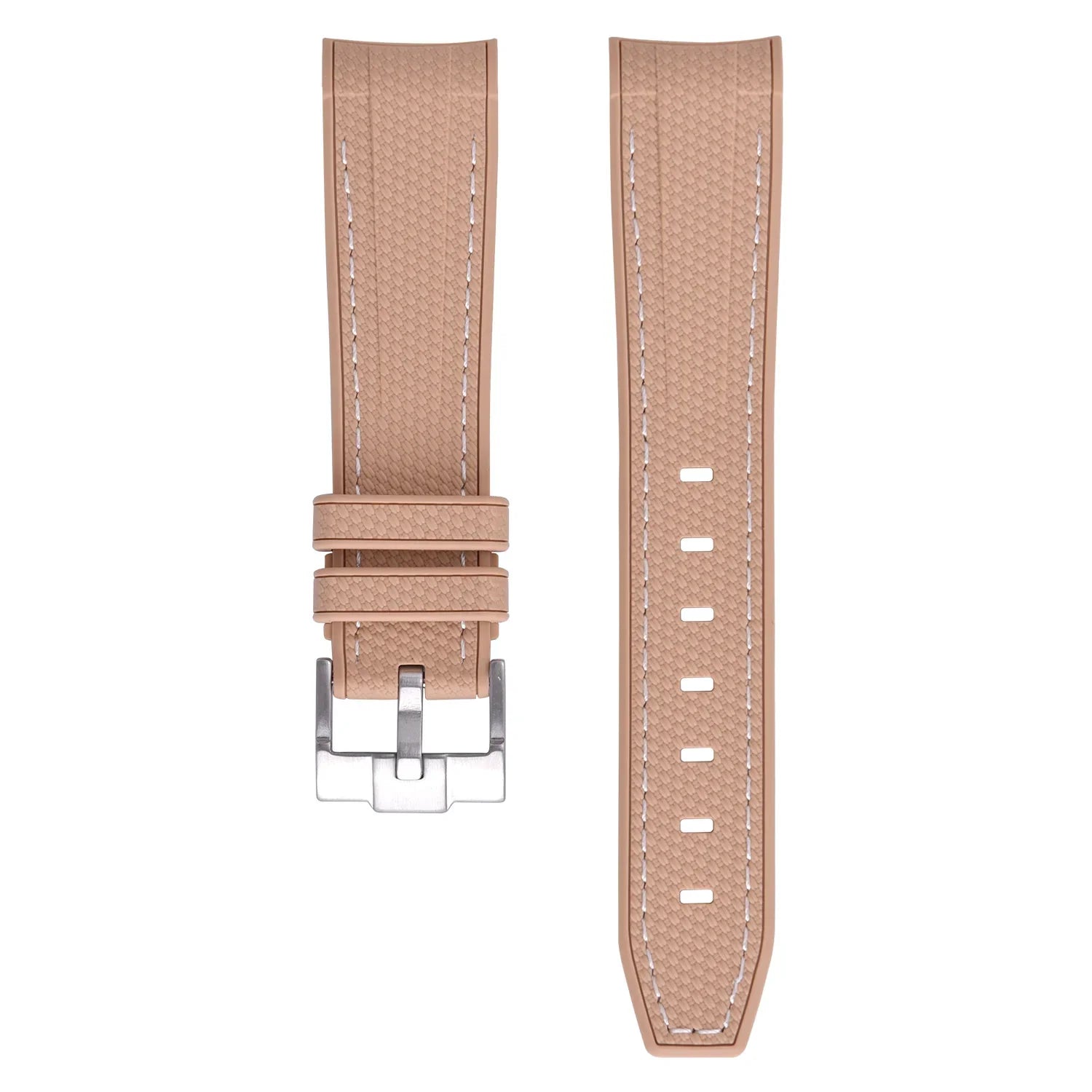 Rubber strap texture for Omega MoonSwatch - khaki - rubber watch strap