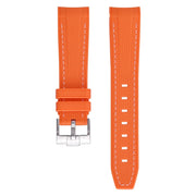 Rubber strap texture for Omega MoonSwatch - Orange - rubber watch strap