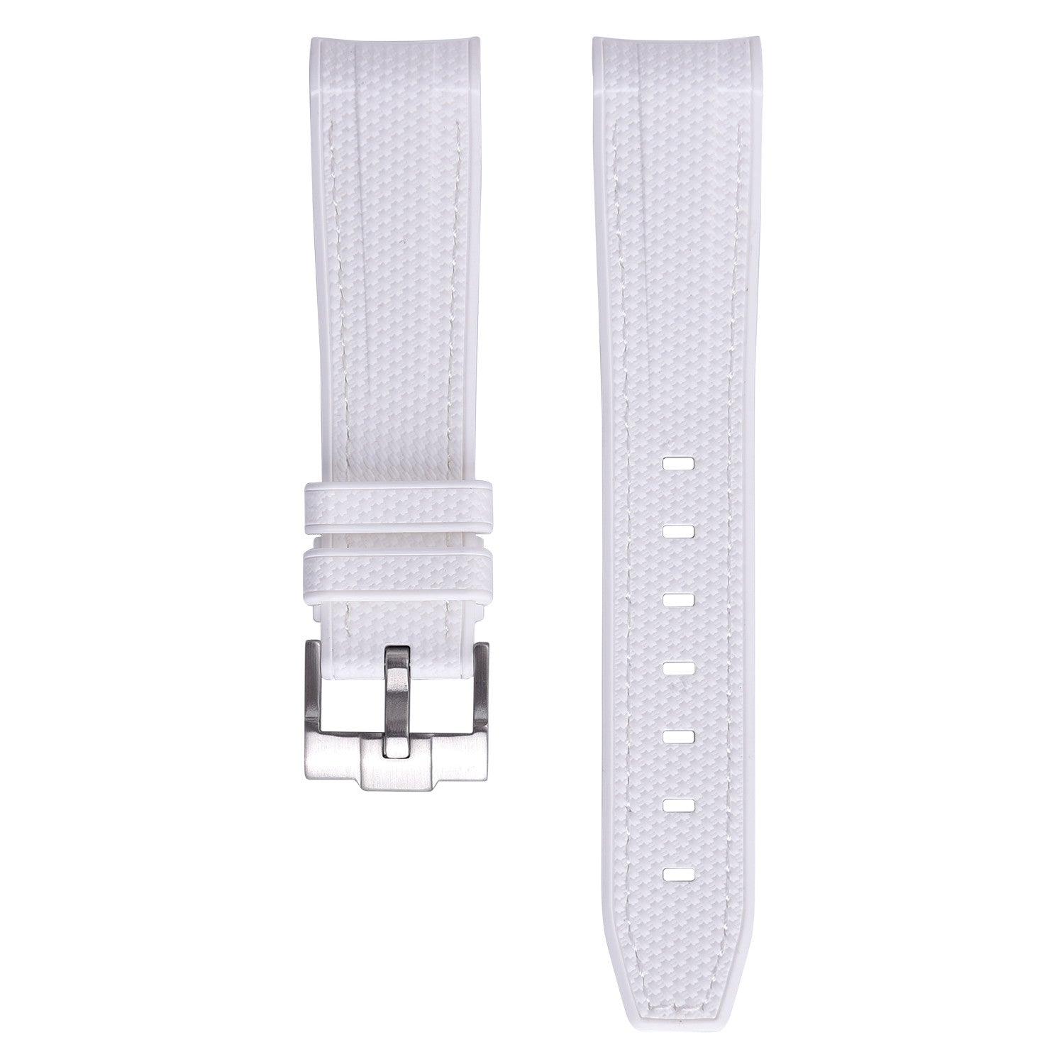 Rubber strap texture for Omega MoonSwatch  - white