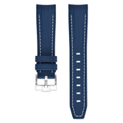 Rubber strap texture for Omega MoonSwatch- Navy blue - rubber watch strap