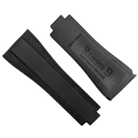 Rubber B Strap M222 Black for Sky-Dweller on OysterFlex - rubber watch strap