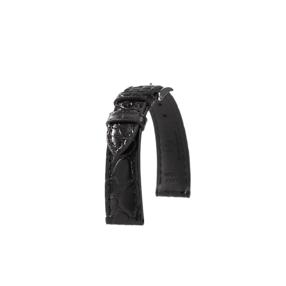Kronokeeper Strap - Felicia Black - alligator leather watch strap
