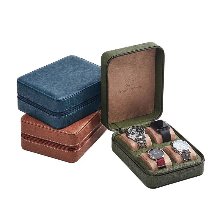 Kronokeeper Tiboulen watch travel case for 4 | MisterChrono Singapore ...