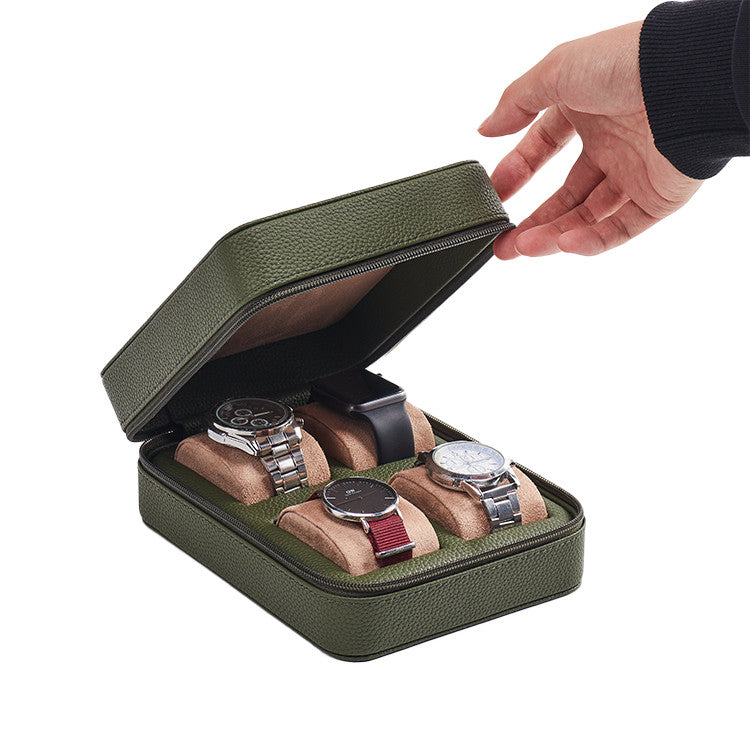 Kronokeeper Tiboulen watch travel case for 4 watches