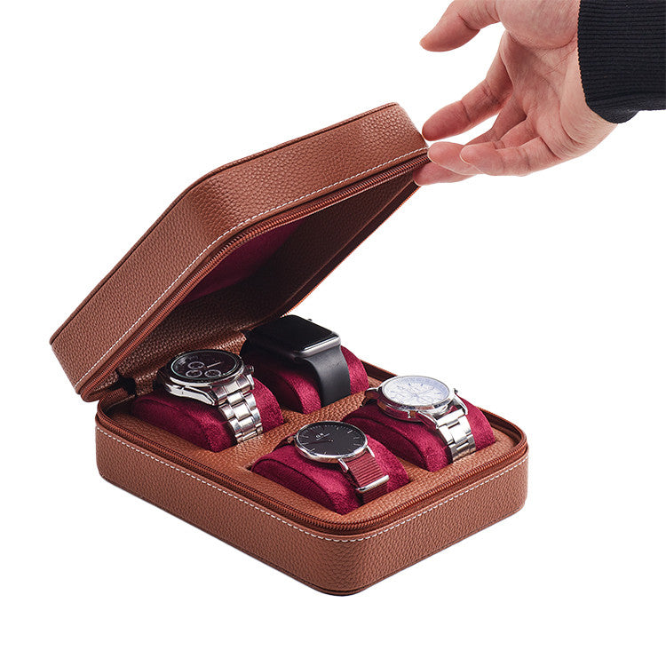 Kronokeeper Tiboulen watch travel case for 4 watches