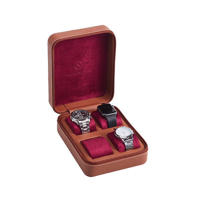 Kronokeeper Tiboulen watch travel case for 4 watches
