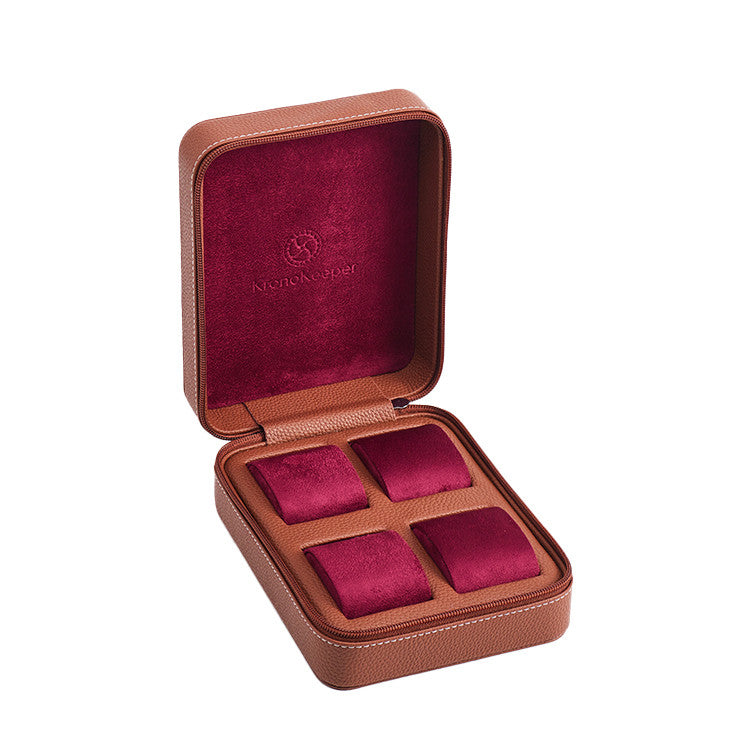 Kronokeeper Tiboulen watch travel case for 4 watches