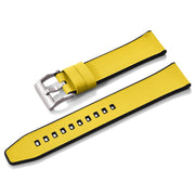 KronoKeeper double-layer FKM rubber strap - Yellow