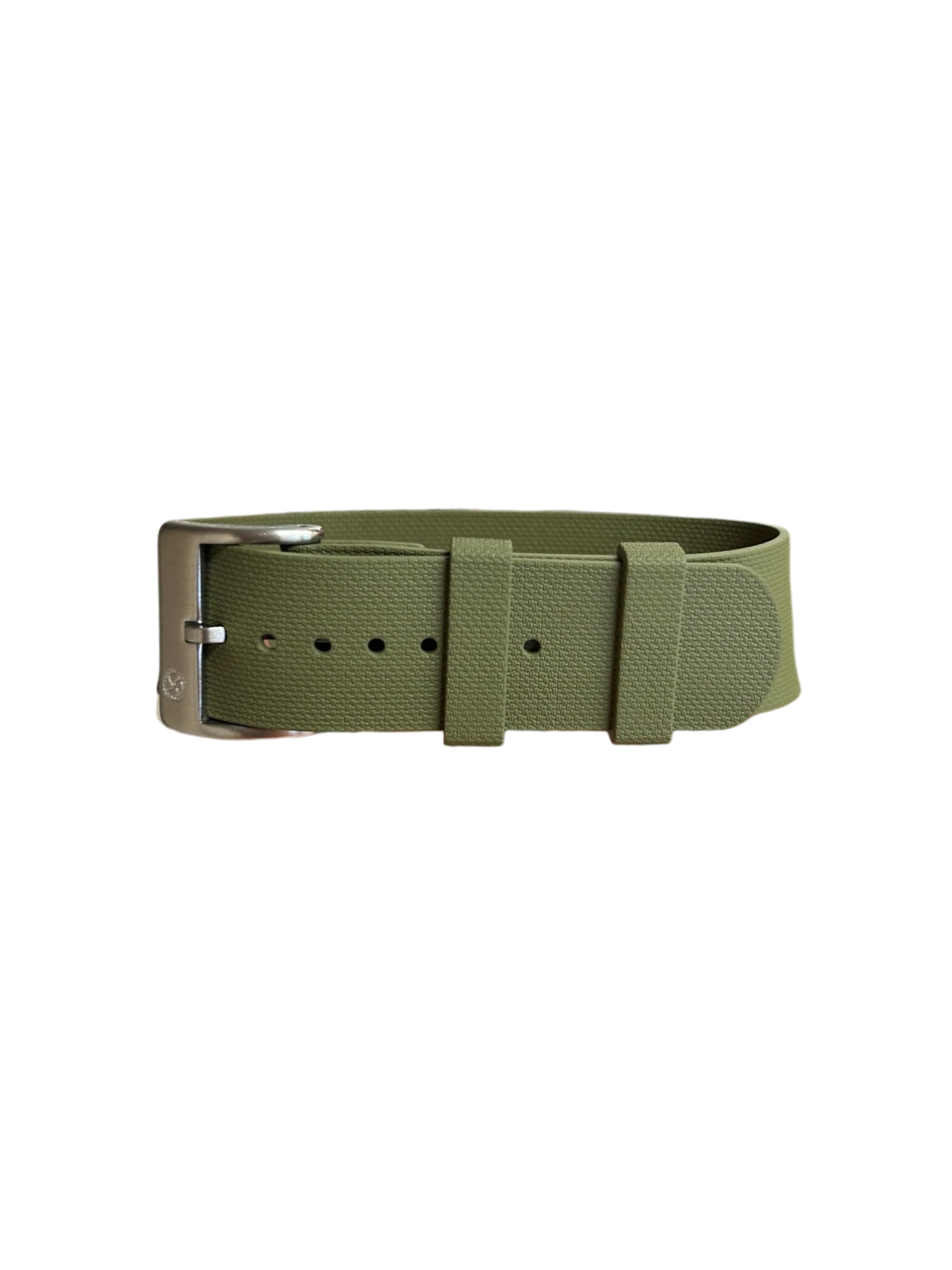 NATO strap KronoKeeper in FKM Rubber - Green