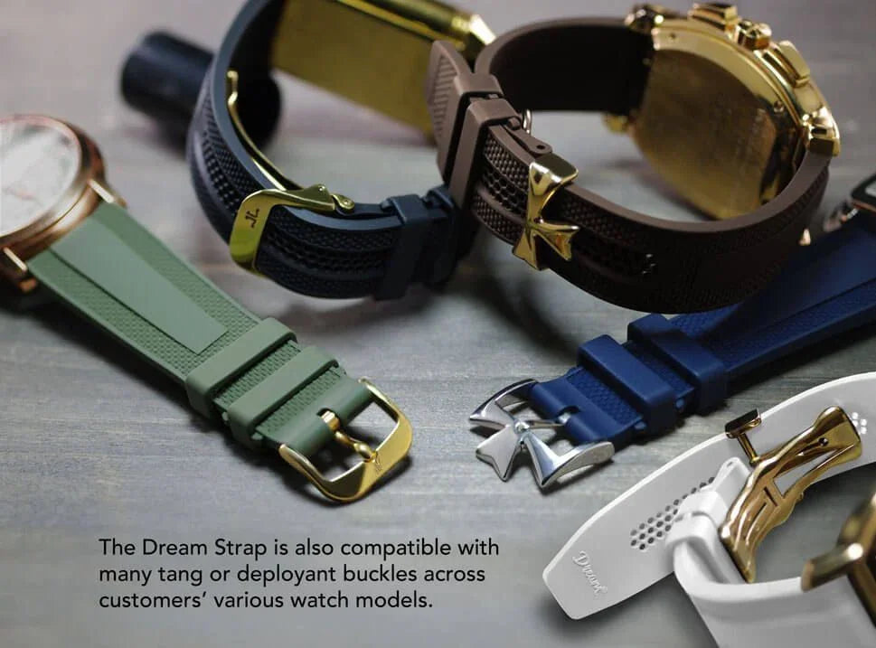 Rubber B Strap - Dream Strap Universal - MeshMatic - Espresso Brown - detail