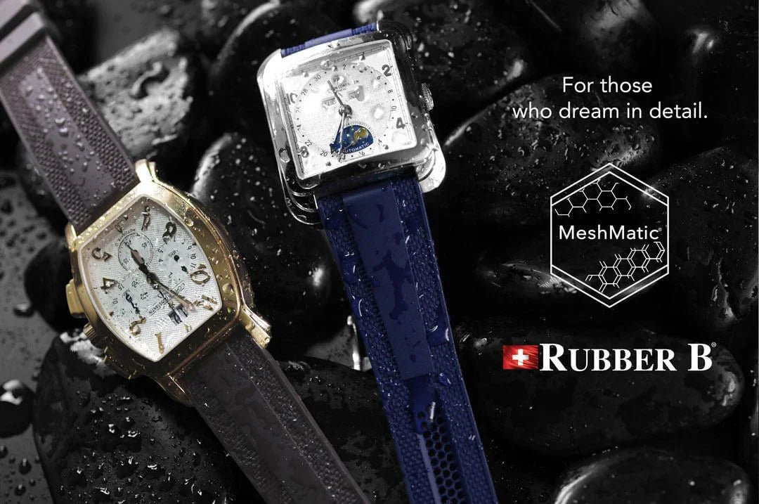 Rubber B Strap - Dream Strap Universal - MeshMatic - Espresso Brown - view 10