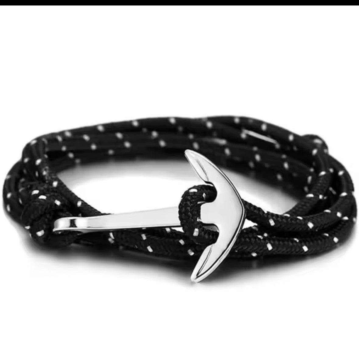 Steel anchor bracelet