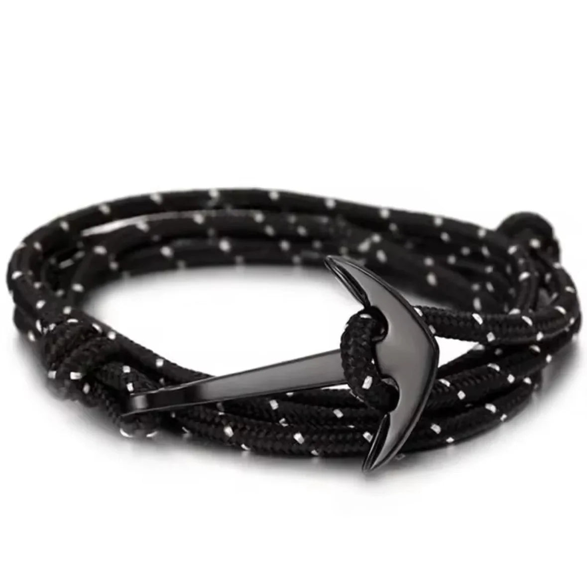 Black PVD anchor bracelet - view 13