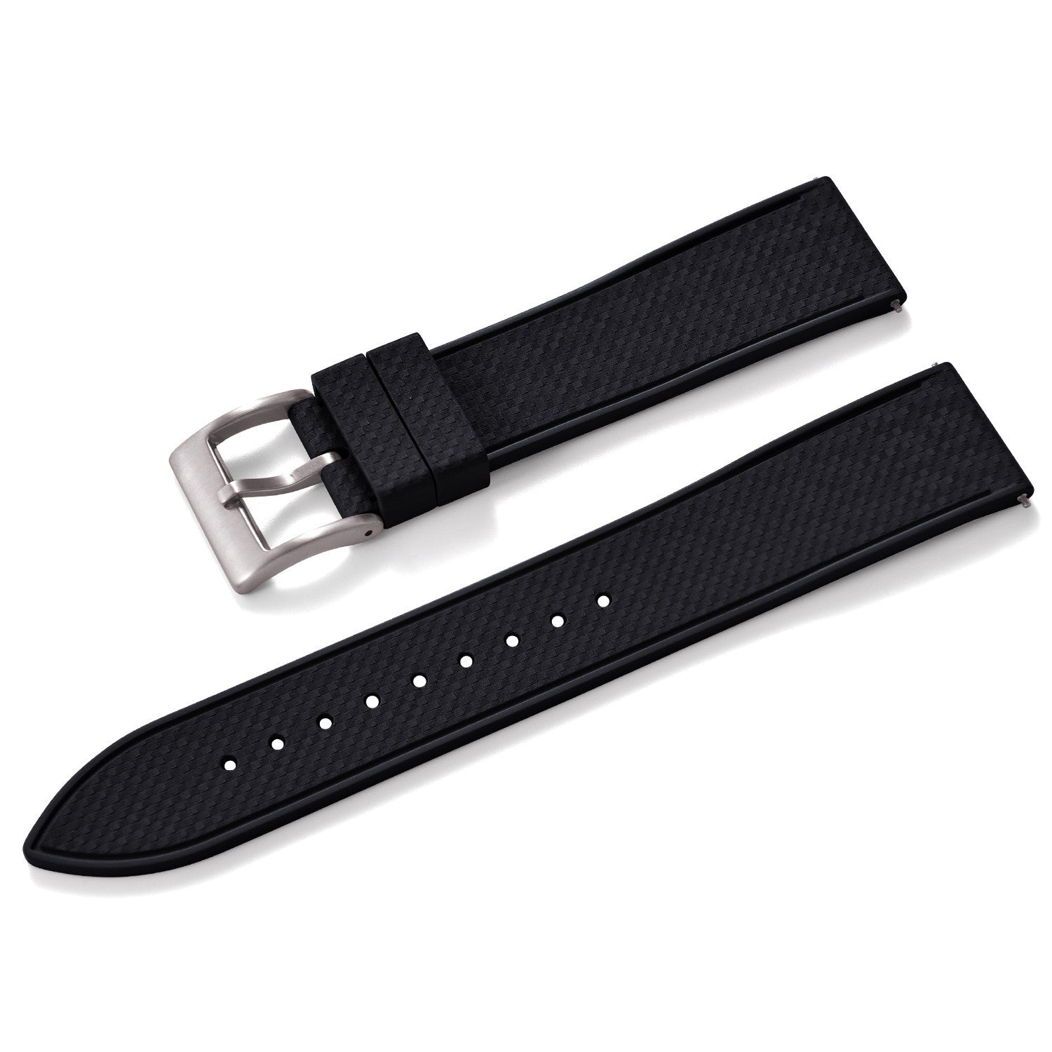 KronoKeeper mosaic Rubber Strap - Black