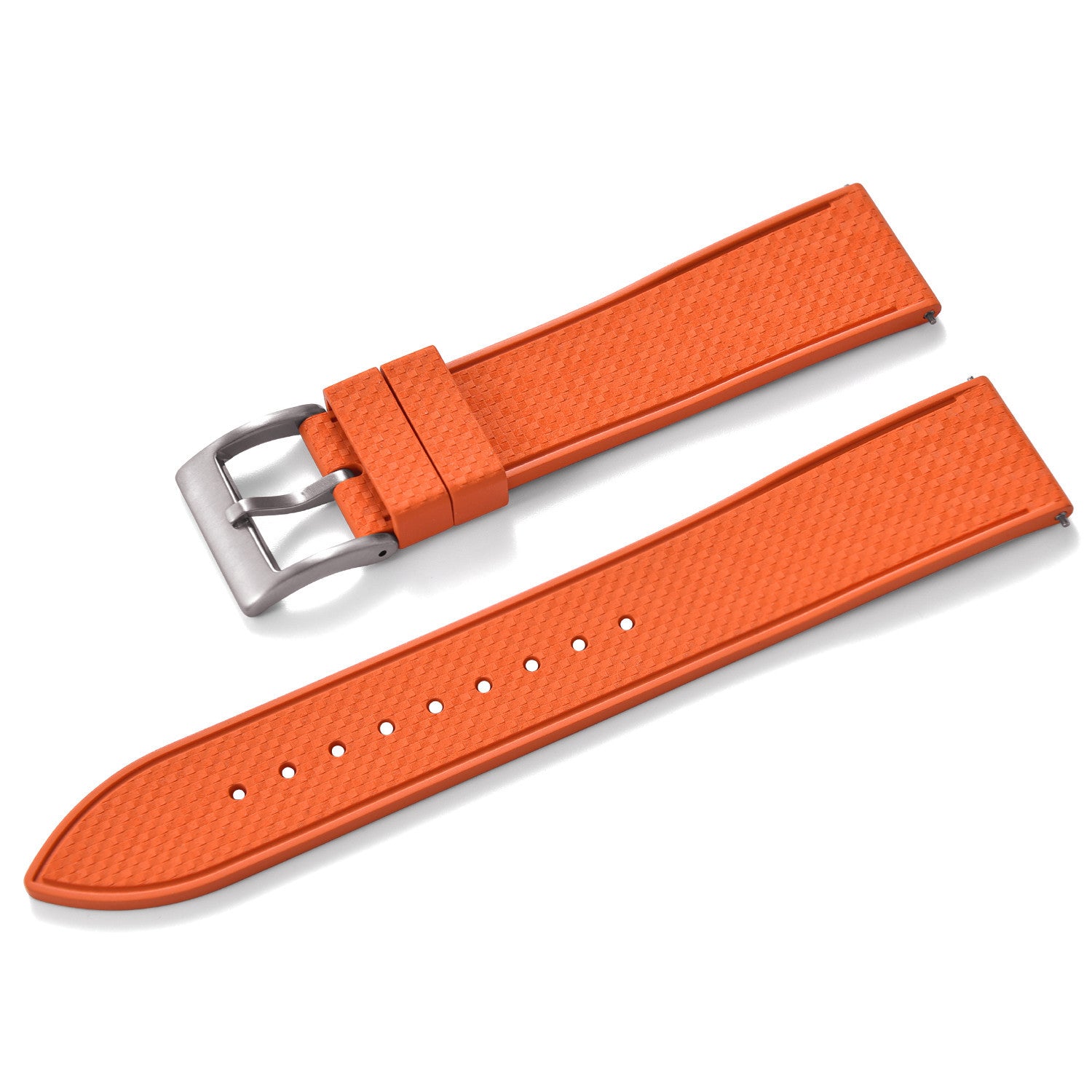 KronoKeeper mosaic Rubber Strap - Orange