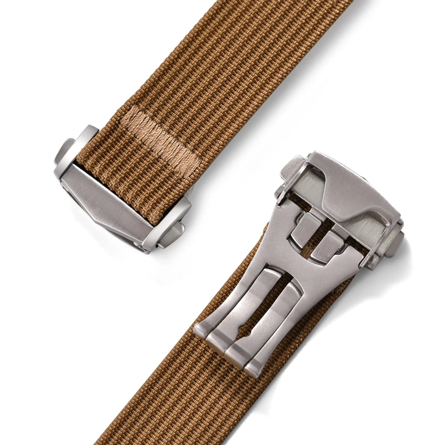 KronoKeeper ribbed nato strap with deployant buckle - Grey - view 5