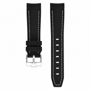 Rubber strap texture for Omega MoonSwatch - Black/white