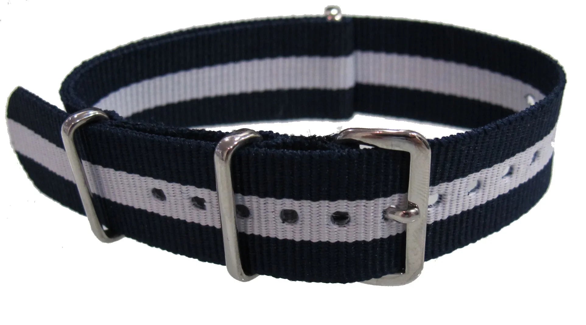 NATO strap Blue/White - NATO nylon watch strap