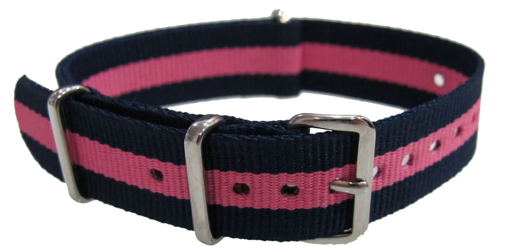 Watch NATO strap navy blue/Pink - NATO nylon watch strap