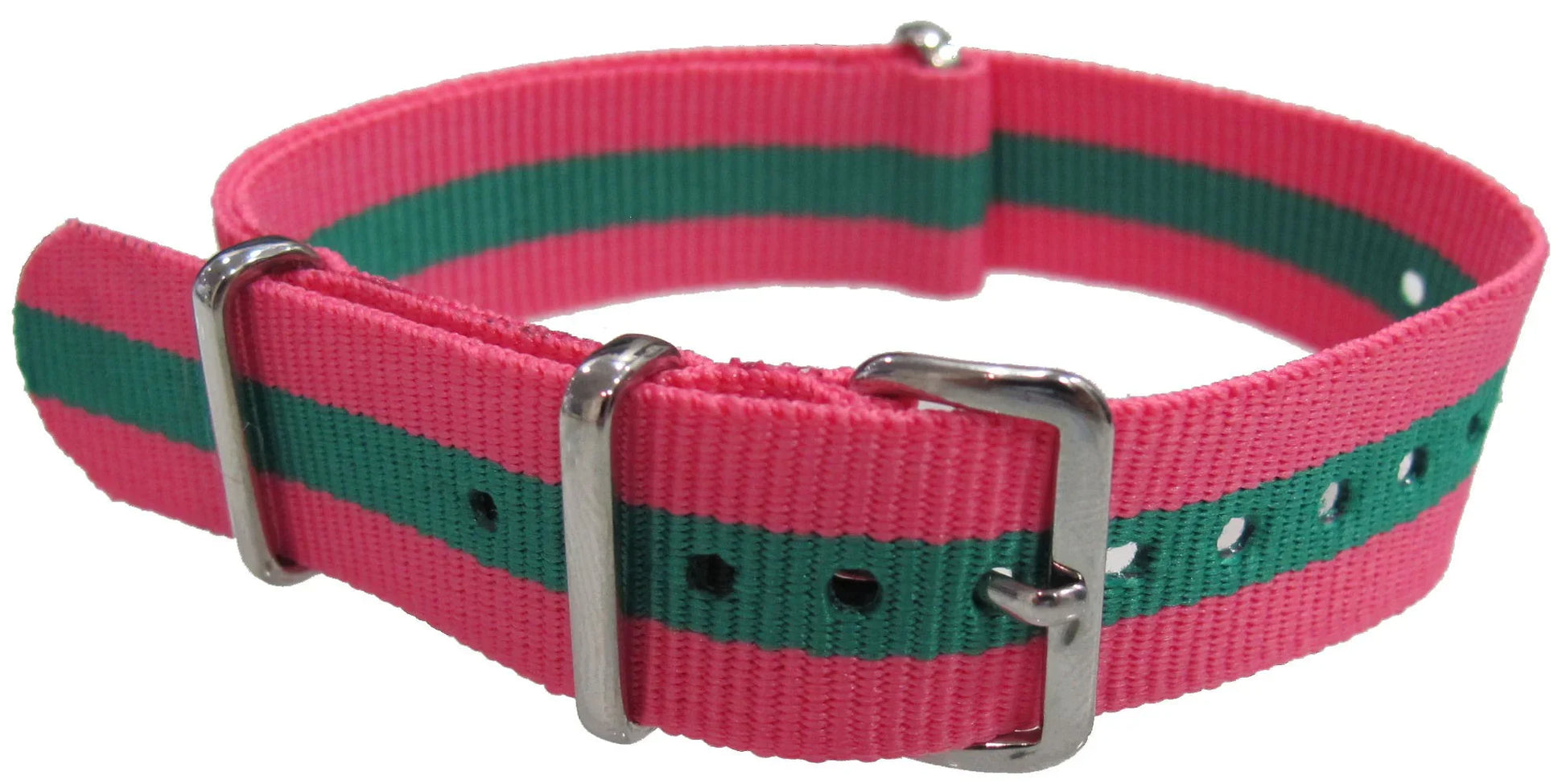 Watch NATO strap Pink/Green - NATO nylon watch strap