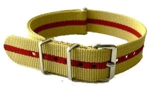 Watch NATO strap Sand/Red - NATO nylon watch strap