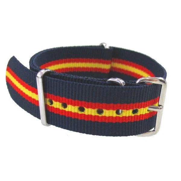 Watch NATO strap Blue/Red/Yellow - NATO nylon watch strap