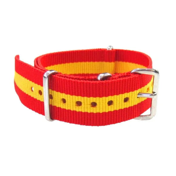 Watch NATO strap Red/Yellow - NATO nylon watch strap