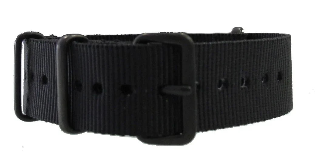 Watch NATO strap black PVD - NATO nylon watch strap