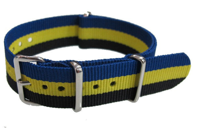 Watch NATO strap Black/Yellow/Blue