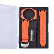 Rubber strap and case for AP x Swatch Orange KronoKeeper – complete set with strap, case, buckle and tool