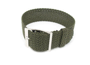 Perlon Watch Strap - Khaki Green