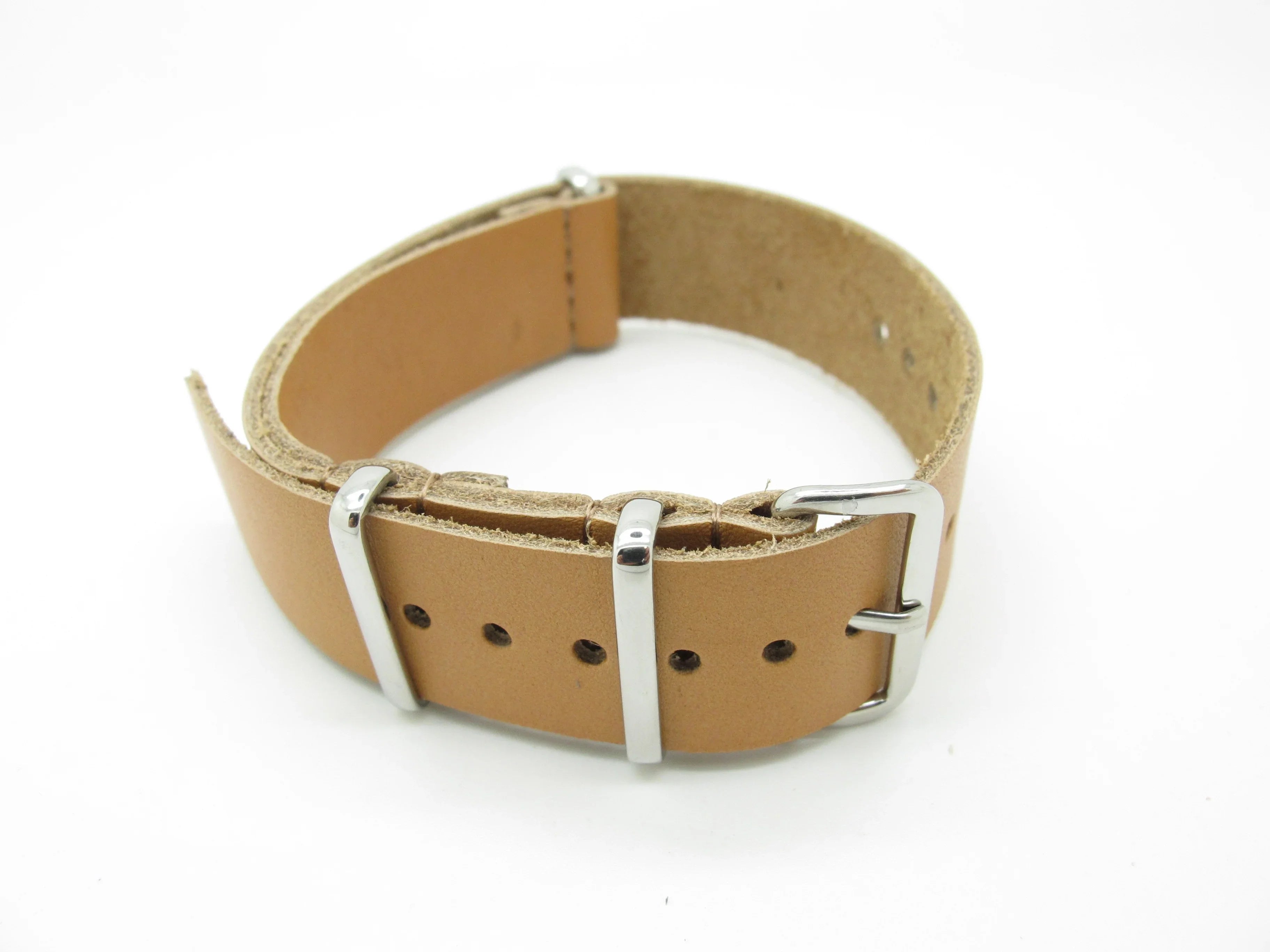 Leather NATO strap LN145 - NATO nylon watch strap
