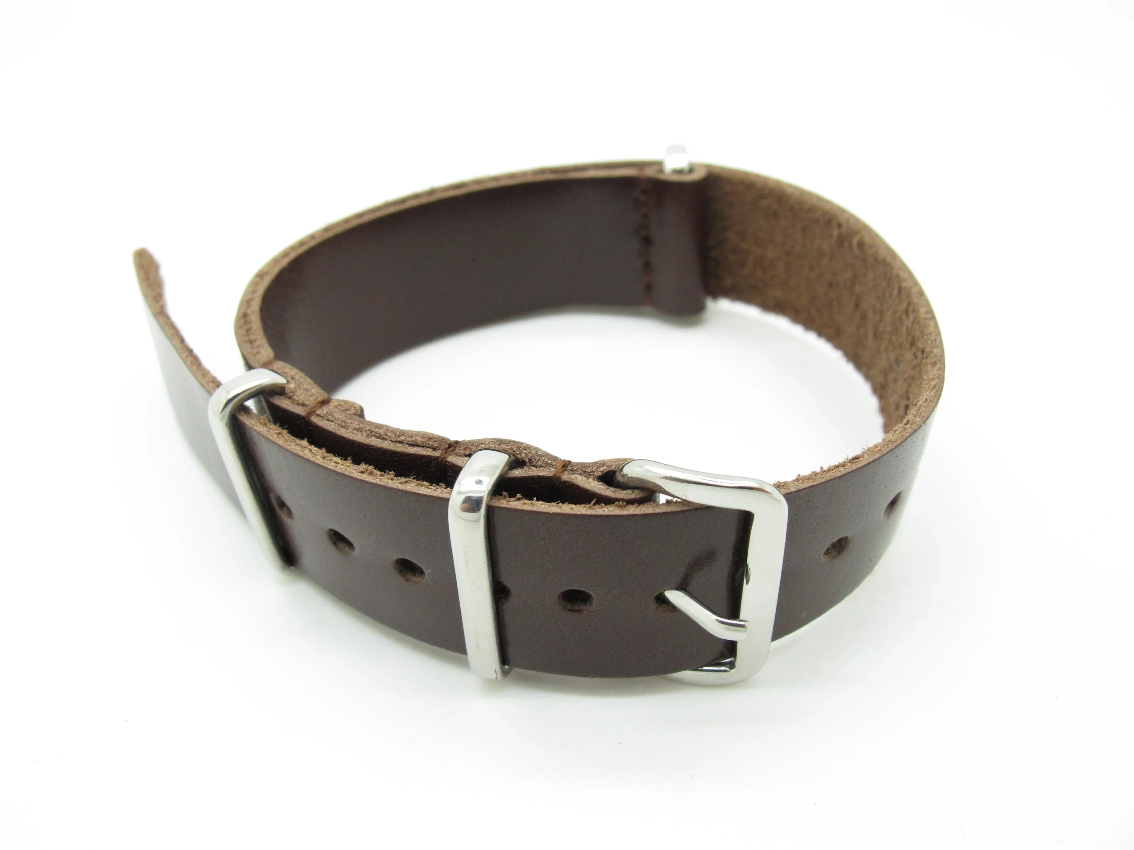 Leather NATO strap LN136 - NATO nylon watch strap