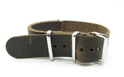 Leather NATO strap LN148 - NATO nylon watch strap