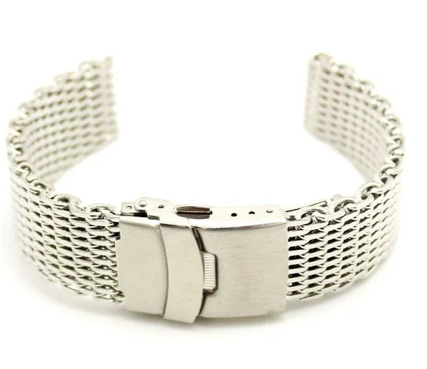 Mesh bracelet with folding clasp - watch accessory