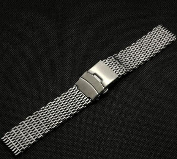 Mesh bracelet with folding clasp - detail