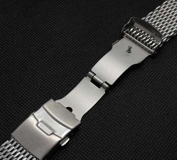 Mesh bracelet with folding clasp - view 3