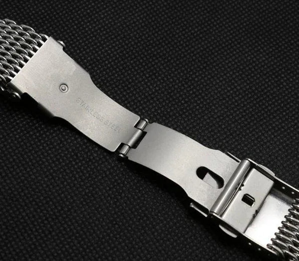 Mesh bracelet with folding clasp - view 4