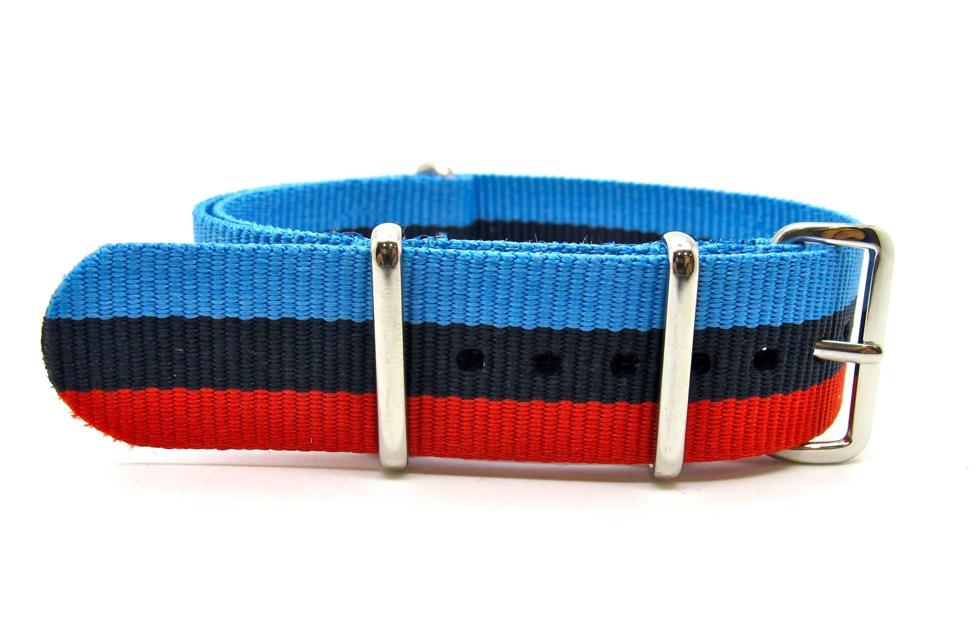 Navy/Blue/Red NATO watch strap - NATO nylon watch strap