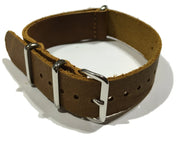 Leather NATO strap LN170 - NATO nylon watch strap