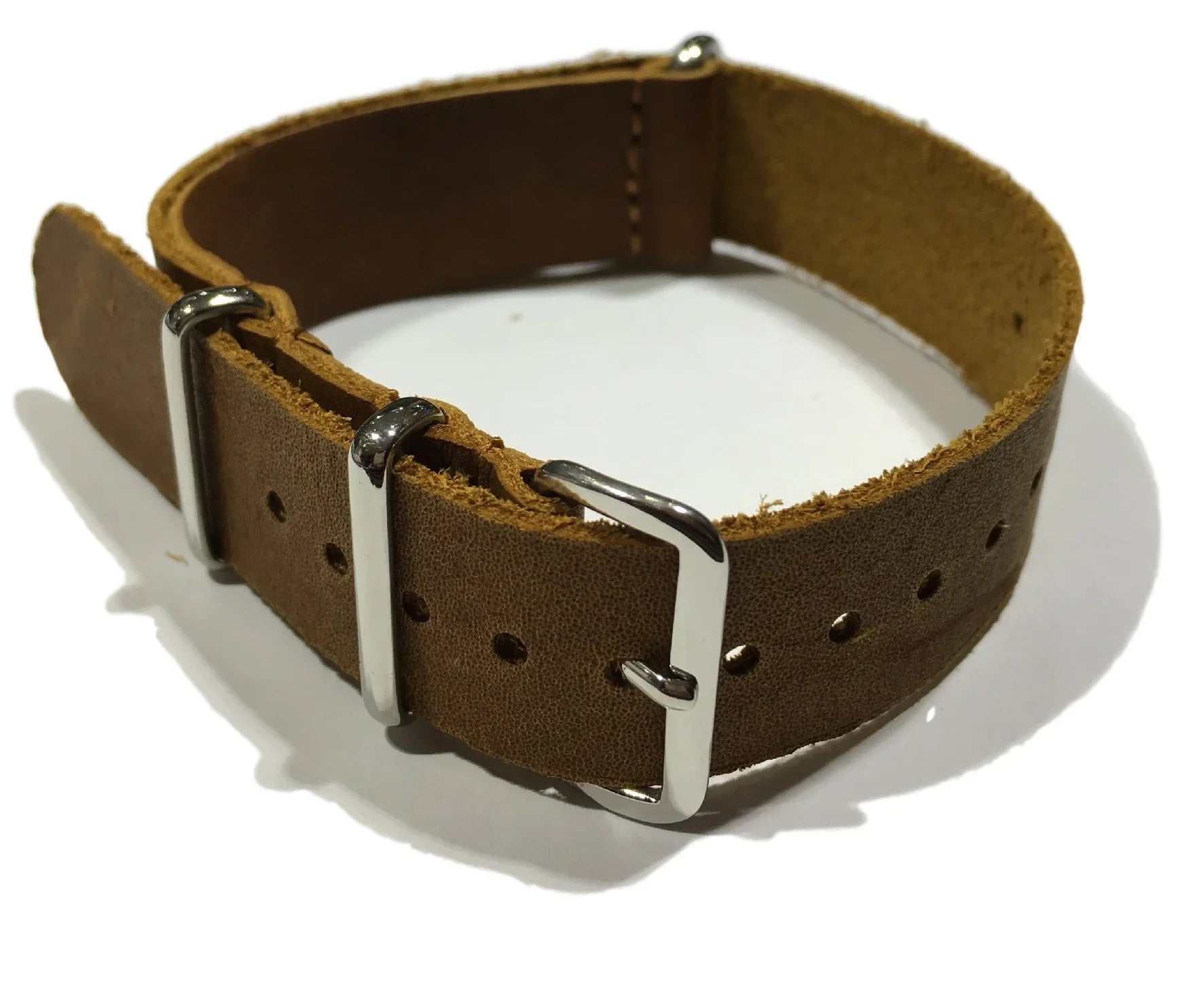 Leather NATO strap LN170 - NATO nylon watch strap
