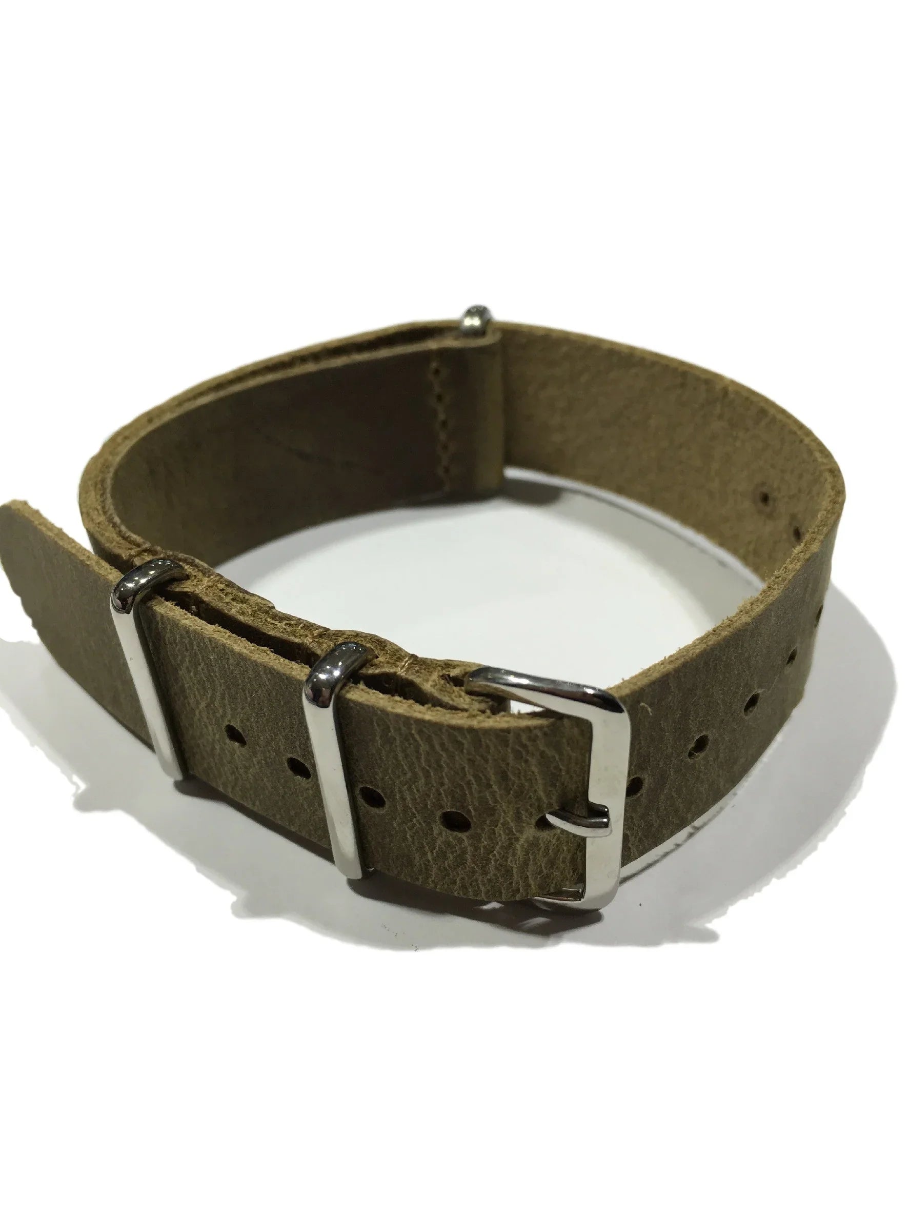 Leather NATO strap LN180 - NATO nylon watch strap